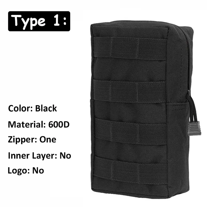 Type1 Black AIRSOFTPEAK Тактический сумка Мешок для Инструмента Сумка Талии Нейлон Моллe Военная Сумка Пейнтбол Открытый Охотничьи Сумки Спортивные Военные Сумки для охоты сумка для охоты охота сумка сумка мужская - Цвет: Type1 Black