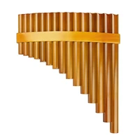 15 pipes pan flute g key folk musical instruments brown colour flute de pan woodwind instrument handmade pan pipes