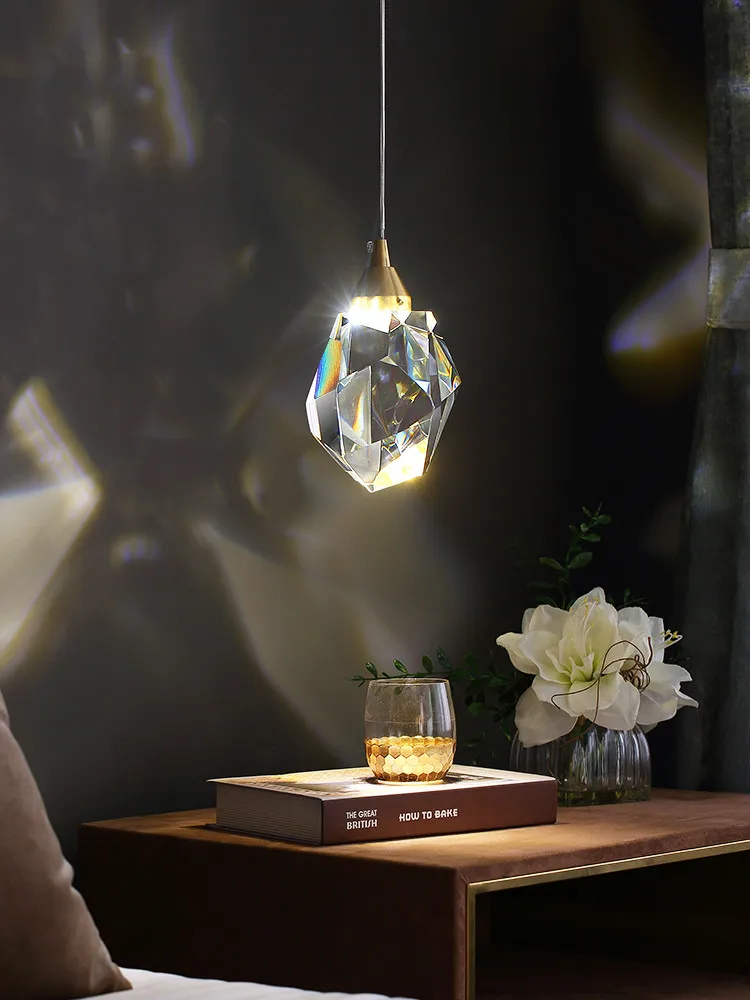 Хрустальные светодиодсветодиодный подвесные светильники в стиле пост модерн