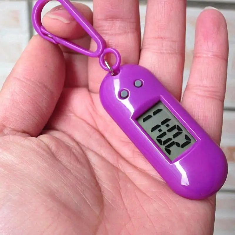 Детские электронные часы брелок для рюкзака Подвесные со светодиодным цифровым