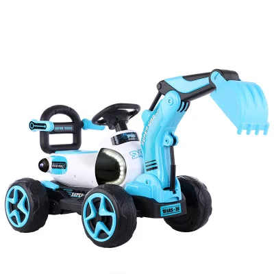 2 в 1 Электрический детский игрушечный экскаватор музыкальный светильник четыре