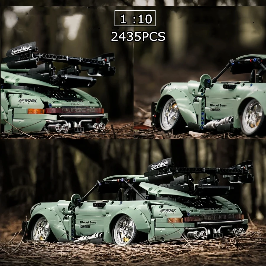 Новинка в наличии 964 RWB Тарга гоночный суперкар раух рант низкое лежание совместимые с лепинкулонами строительные блоки кирпичи игрушки подарок Porscher