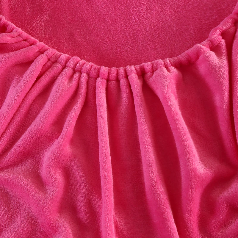 Фланелевые одноцветные облегающие простыни зимний матрас теплые с эластичной