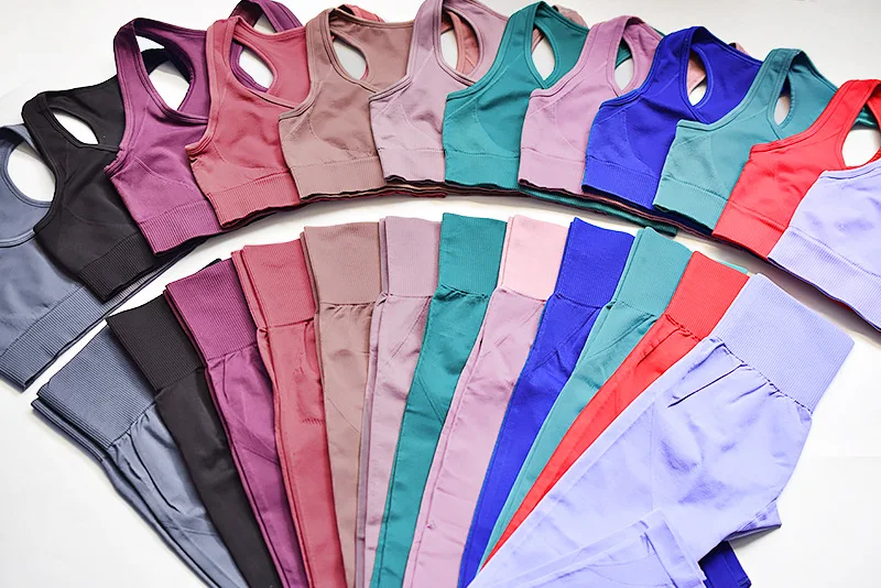 

2 Pcs Women Sport Suit Yoga Sets Sports Bra Fitness Leggings Pants Gym Wear Running Clothes Sportswear Athletic Tights Tracksuit