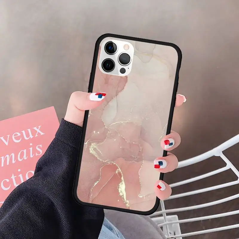 

Marble Texture Phone Case For Iphone Case 5 5S SE 6 6s 7 8 11 12 X Xs Xr Pro Plus Max Mini Cover