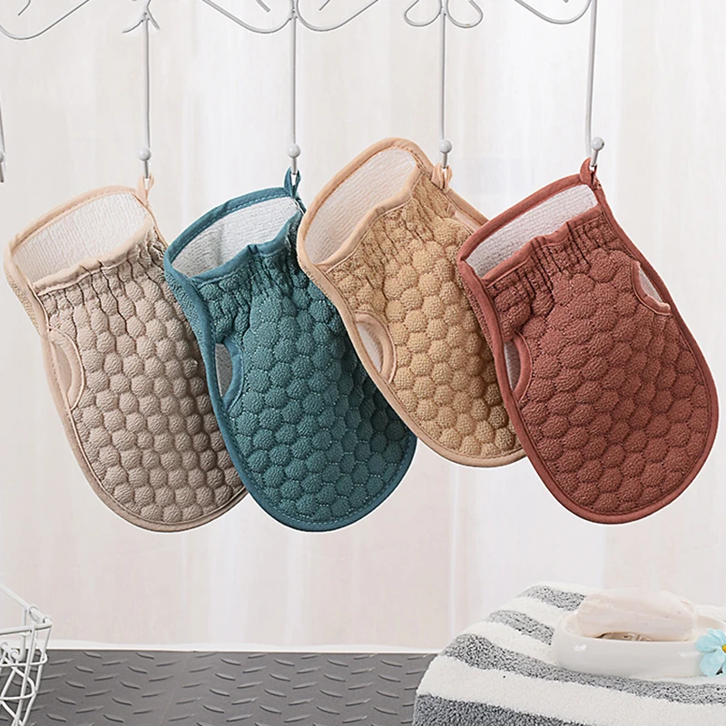 1 комплект перчатки для мытья и полоска душа щетка тела отшелушивающая мочалка