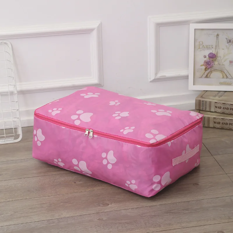 Модные товары для дома с принтом хлопковая стеганая сумка хранения одежды пыли