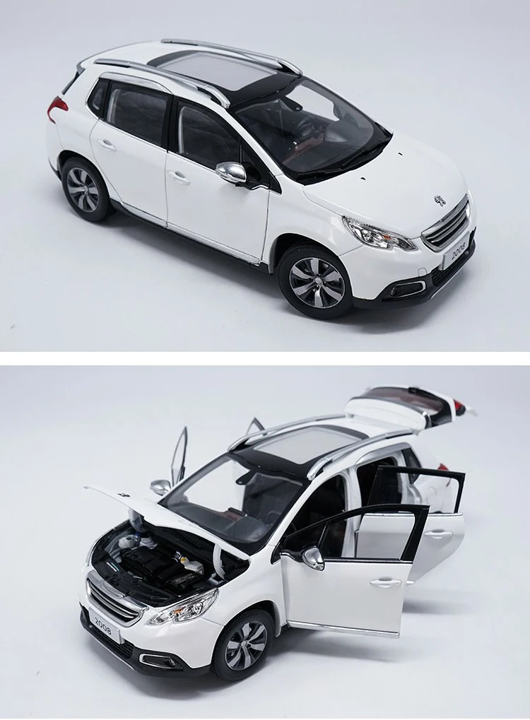 1:18 высокоточная модель PEUGEOT 2008 из сплава автомобильная статическая