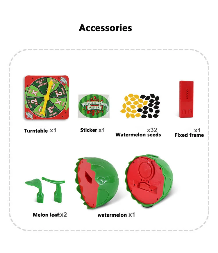 

New blasting watermelon tricky game, leisure party, parent-child interactive table game