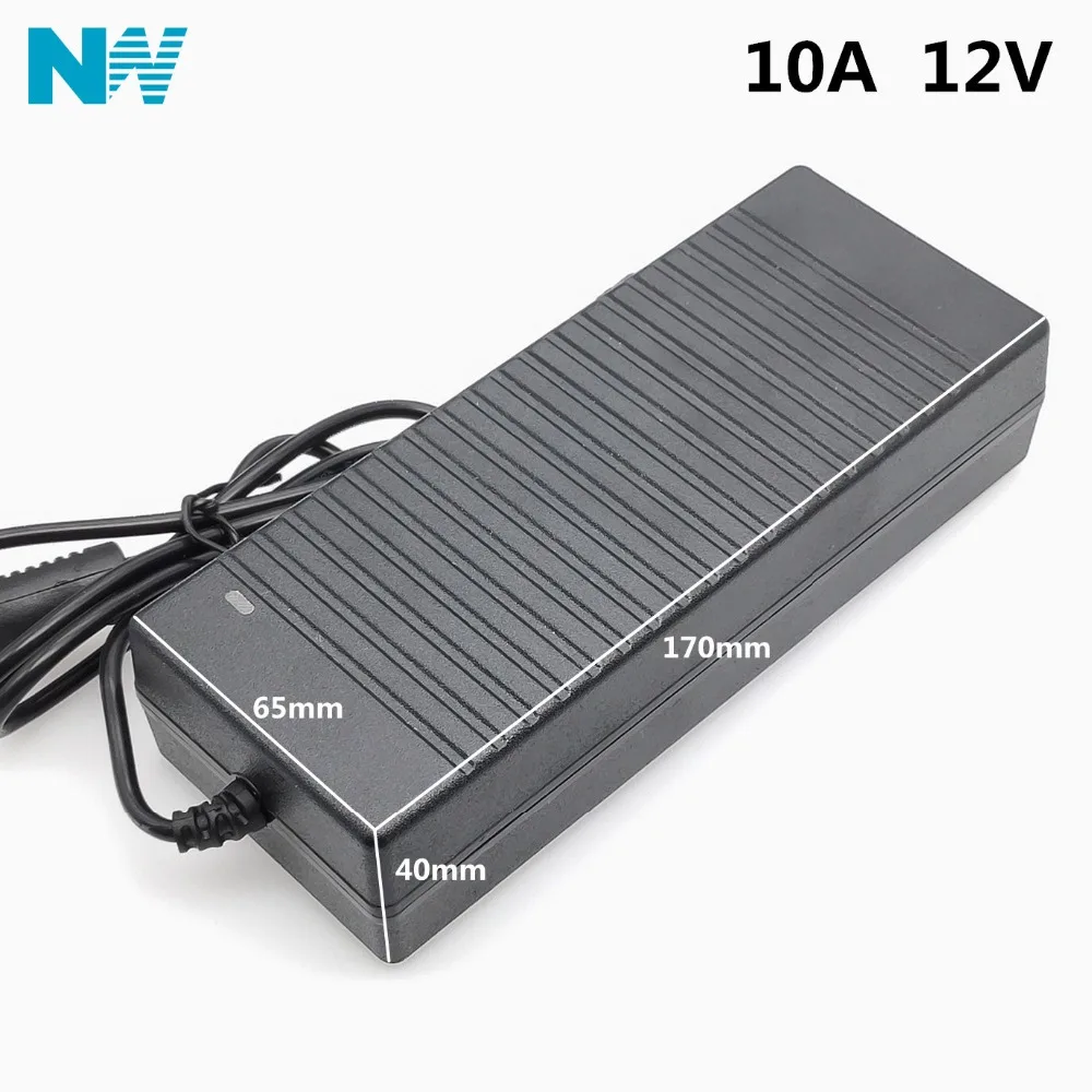 12V10A AC 100 V-240 V преобразователь Мощность адаптер AC/DC 12V 10A Питание EU/US/UK штекер постоянного тока