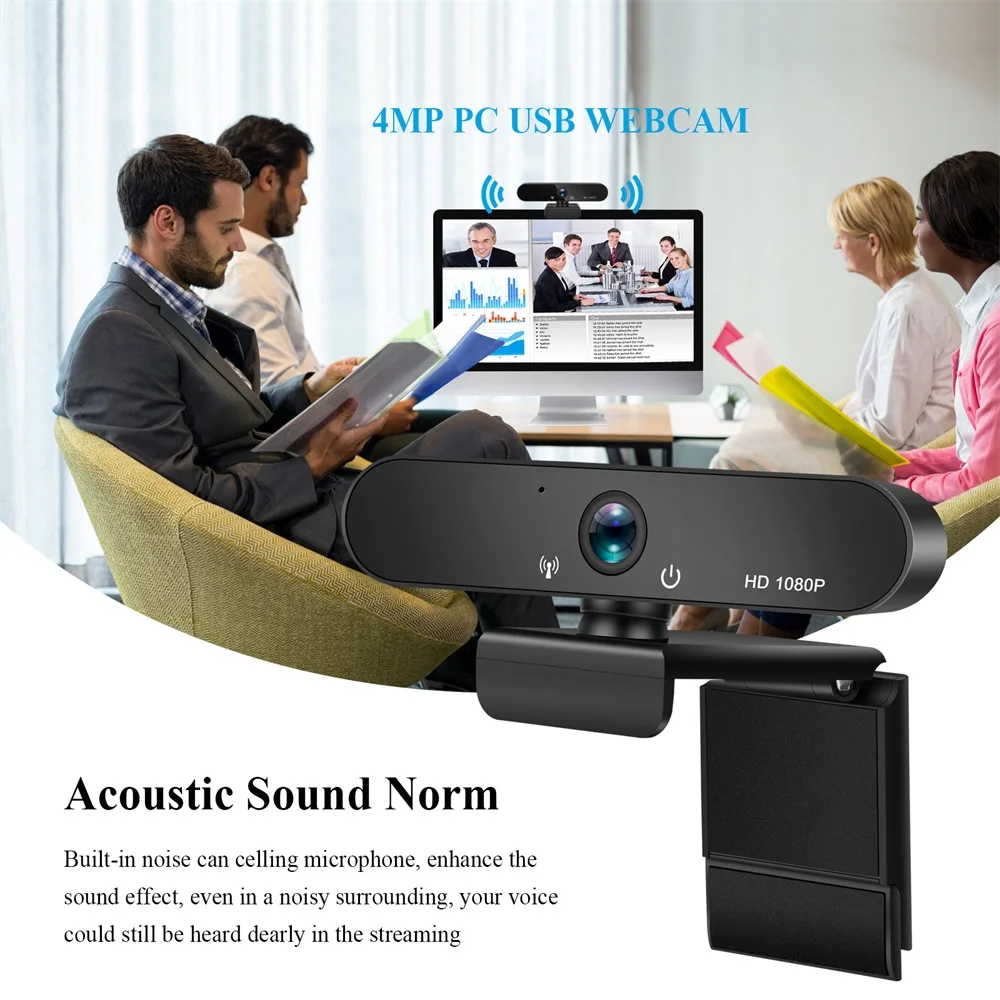 

1080P Webcam 4K Full HD Web Camera For PC Computer Laptop USB Web Cam With Microphone Autofocus WebCamera For Live Broadcast