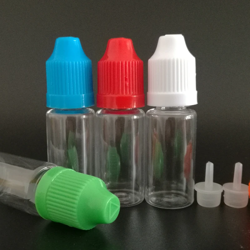100 шт. 10 мл пустые ПЭТ Пластик пластиковый флакон капельница для глаз чистой воды