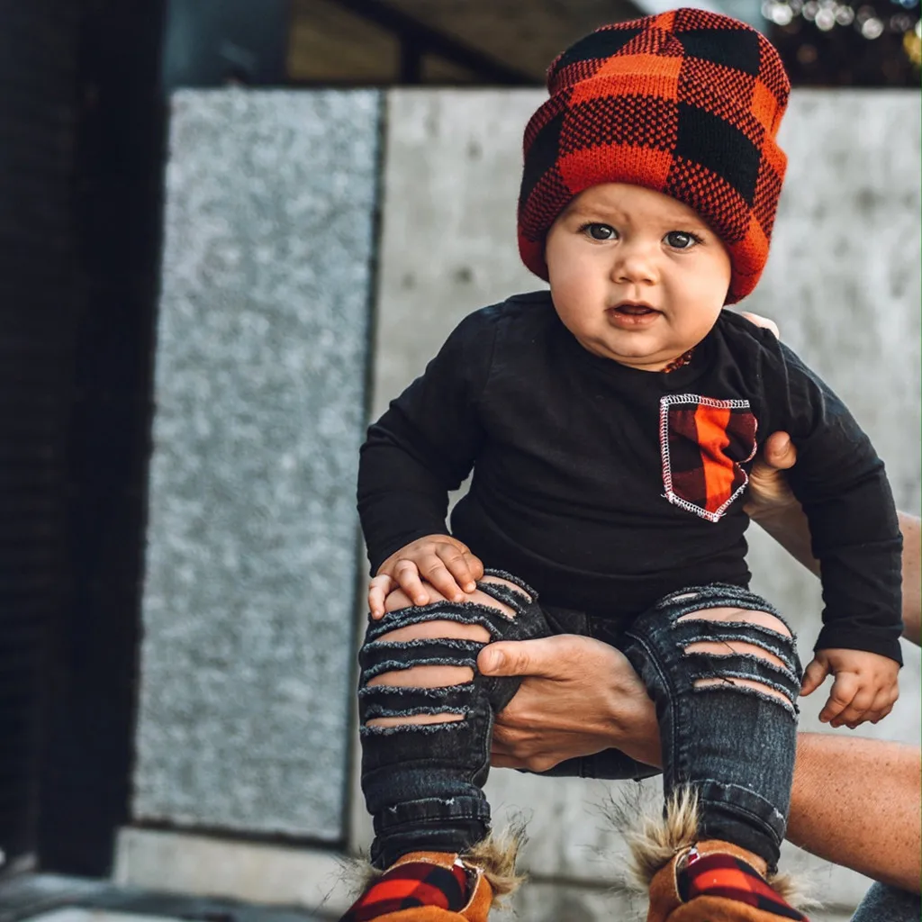 35 # модная меховая решетка для мамы и ребенка вязаная теплая шапка домашняя