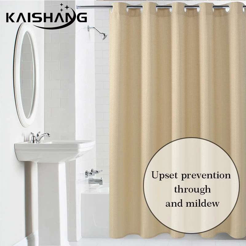 

k-water Waterproof Polyester Fabric Shower Curtains With Mildew Resistant Bath Curtain Quality Elegant Bathroom Accessories