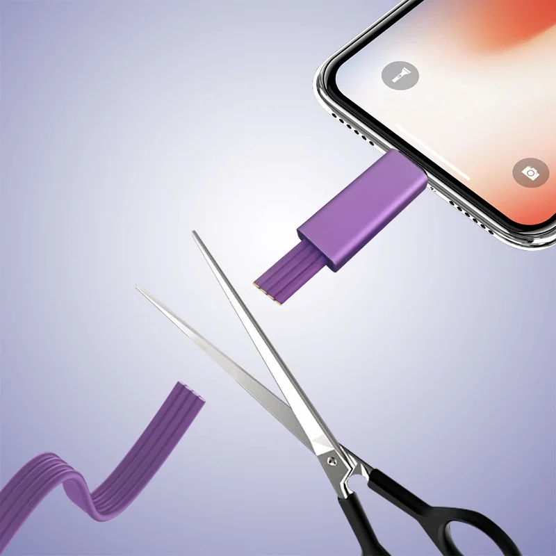 Возобновляемый зарядный кабель для телефона iPhone быстрое восстановление