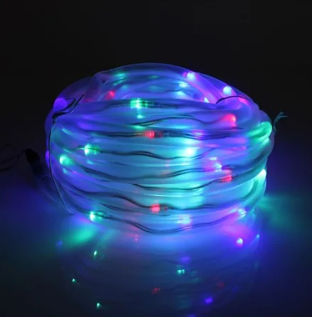 50/100LED солнечный светильник, уличный/закрытый Сказочный светильник, Рождественский светильник, мягкая трубка, медный провод, водонепроницаемый, для праздника, вечеринки, Декор - Испускаемый цвет: Colors