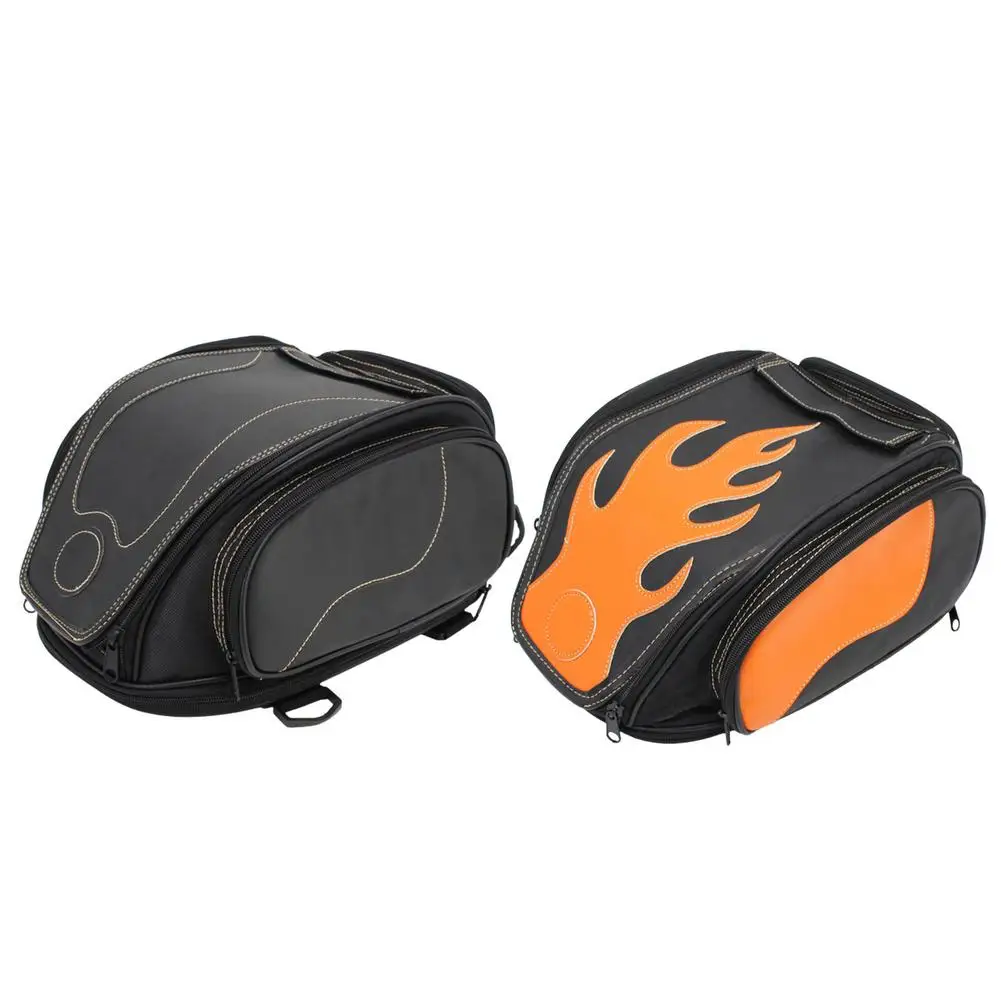 

Tail Bags For Motorcycles Motorcycle Seat Bag Motorcycle Bag Waterproof Luggage Bag Multifunctional PU Leather Motorbike Helm