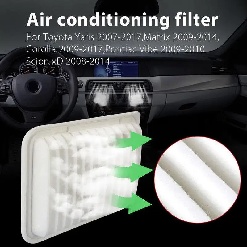 Прочный воздушный фильтр для Corolla/Matrix/Yaris/Scion Toyota 17801-21050 | Автомобили и мотоциклы