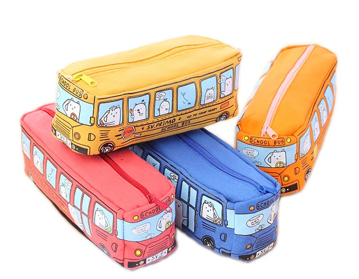 1 шт. творческий большой холст автомобиль Карандаш Чехол школьные принадлежности