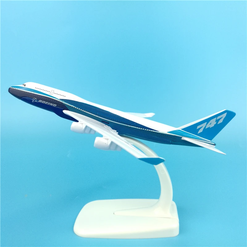 Модель самолета авиакомпании Боинг 747 16 см модель из сплава 1:400 B747 декоративная