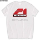 Mlaren F1 хлопковая футболка с коротким рукавом, модная брендовая футболка для мужчин, новинка, высокое качество sbz5223