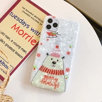 christmas deer silicone phone case for iphone 11 11pro xr xs max 6 6s 7 8 plus shell pattern soft imd back cover accessories