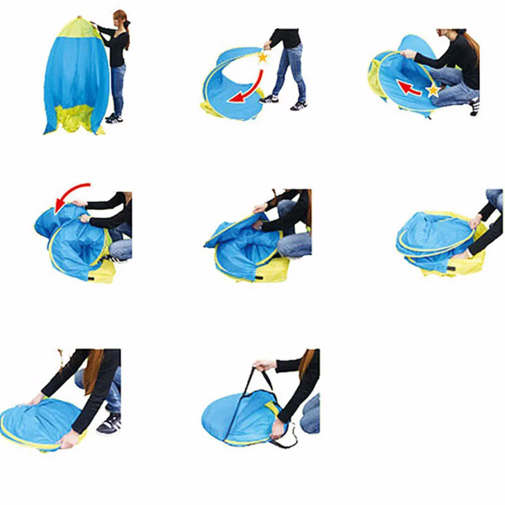 Пляжные палатки для кемпинга на открытом воздухе УФ-Защитная Автоматическая