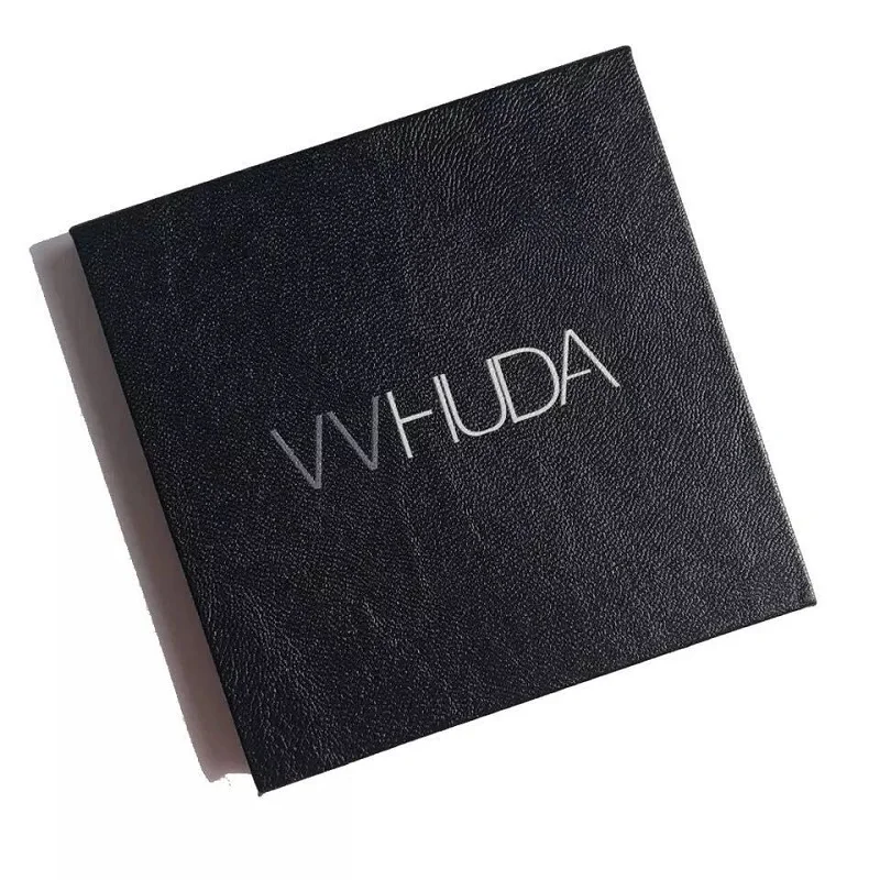 Оптовая продажа 9 цветов роскошные кожаные тени для век палитра макияжа