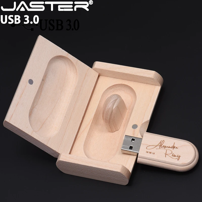 JASTER USB 3 0 высокоскоростной логотип клиента деревянный флеш-накопитель Кленовая