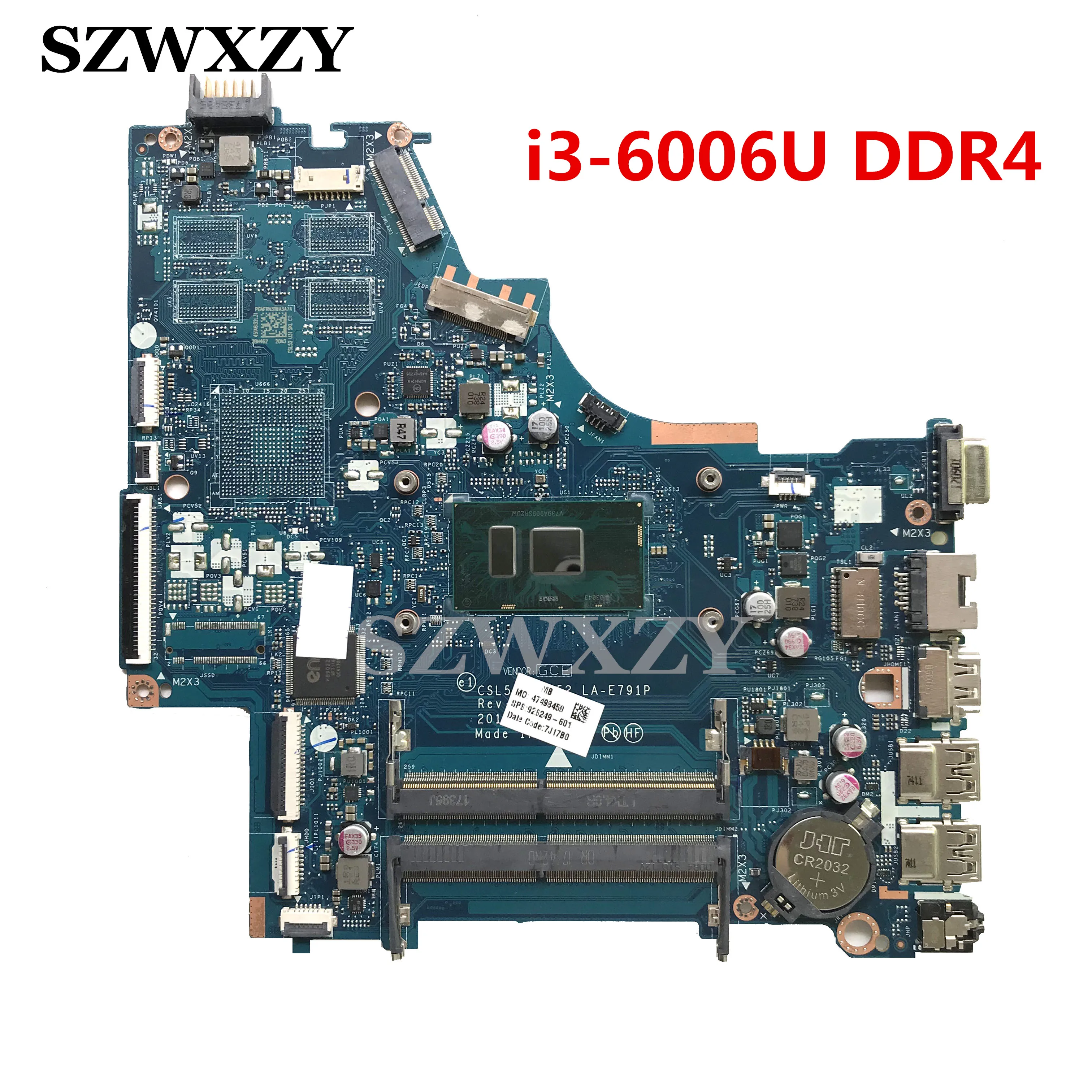 LA E791P для HP 250 G6 15 BS Материнская плата ноутбука 926249 601 501 001 аккумулятор