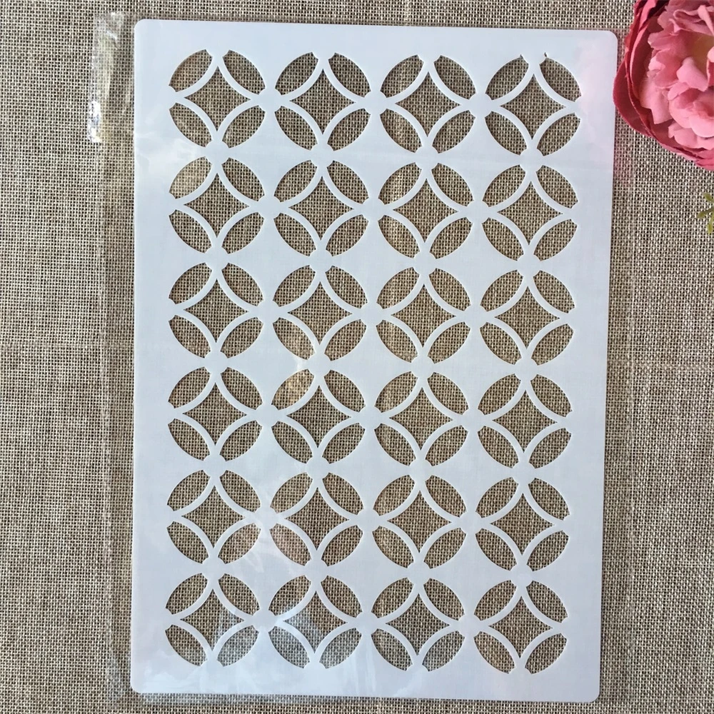 

A4 29 см круглая текстура, DIY слои, трафареты, настенная живопись, строительный шаблон