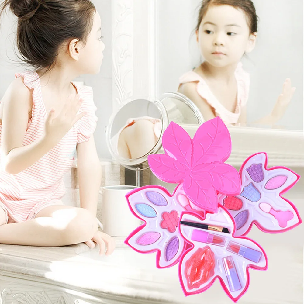 Princess Girl's Washable Simulation Makeup Toys Non Toxic Deluxe Case Set For Kids Girls Playing Tools | Игрушки и хобби