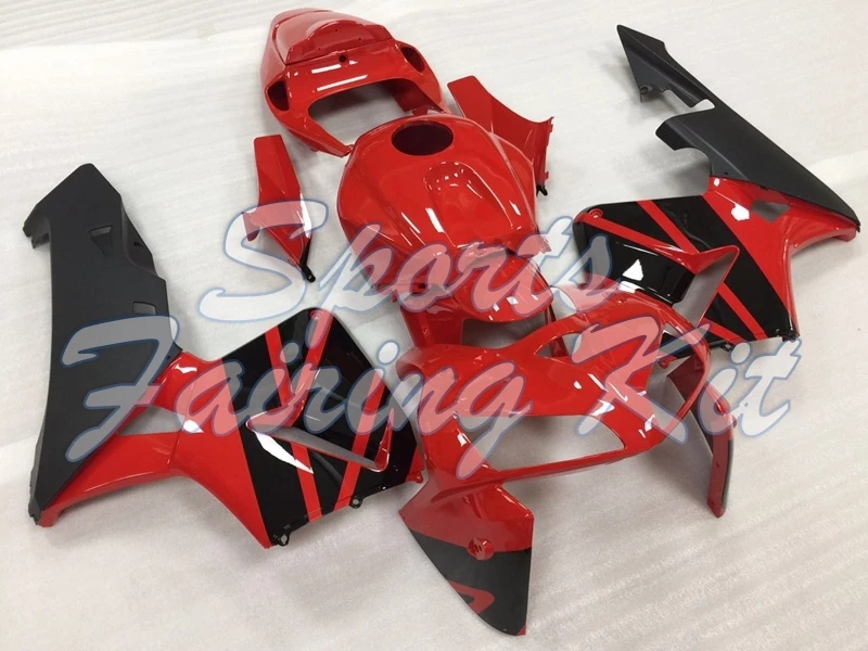 Пластиковые обтекатели для CBR 600RR 2005 2006 красный черный обтекатель 06 Наборы тела 600