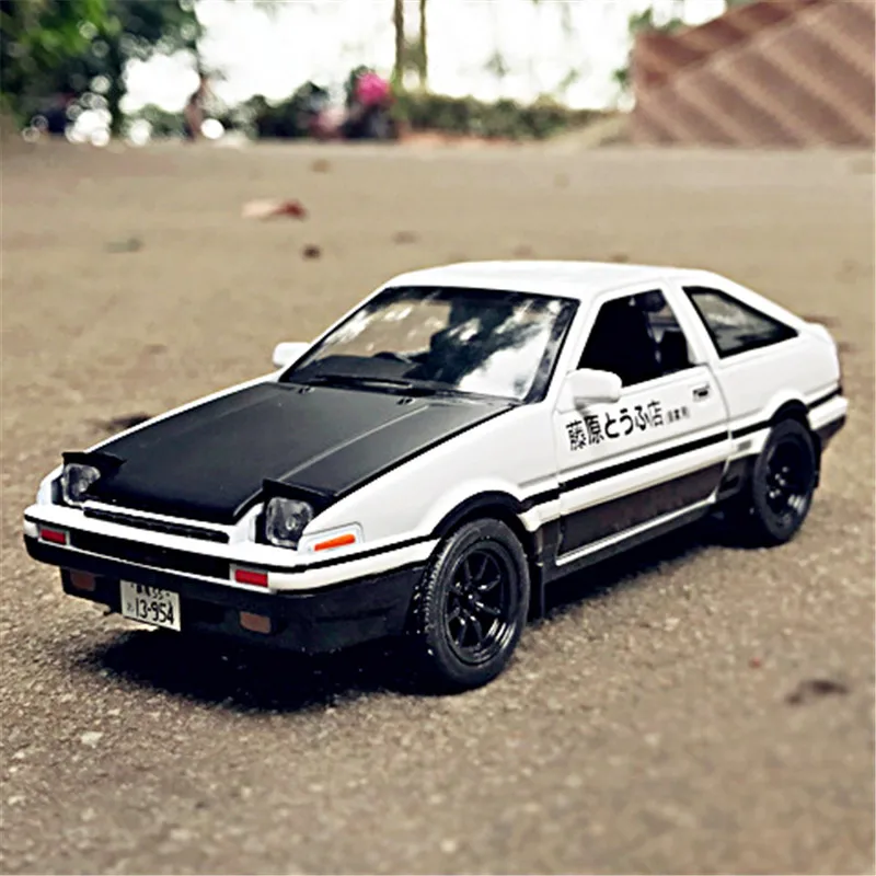 

1:28 Toy Car INITIAL D AE86 Metal Toy Alloy Car Diecasts & Toy Vehicles Car Model Miniature Scale Model Car Toys For Children