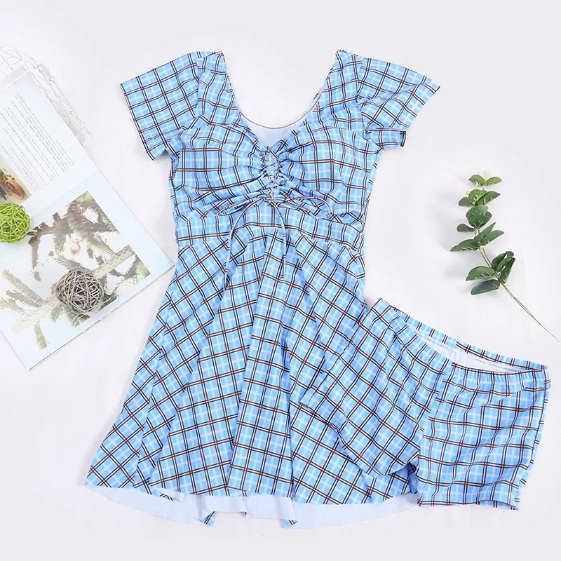 

The new swimwear gathers a thin and fresh floral backless V-neck girl split spa swimsuit swimwear women one piece swimsuit