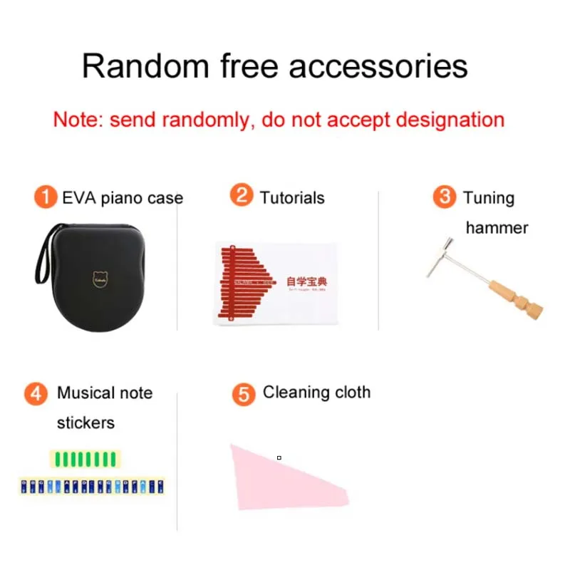 Kalimba большой палец пианино 17 клавиш Африканский музыкальный инструмент