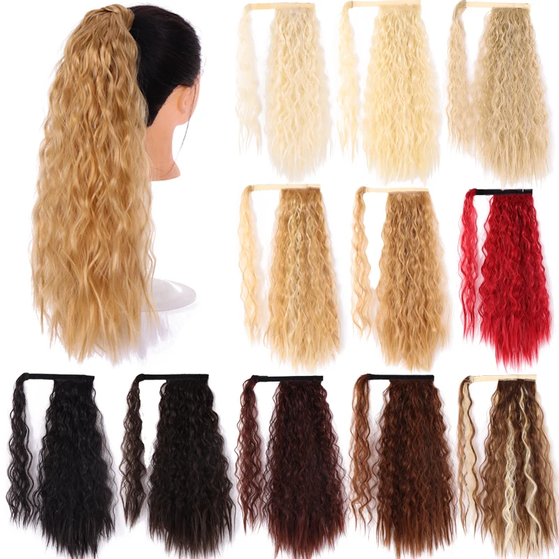 Женские волнистые синтетические накладные волосы на конском хвосте AILIADE