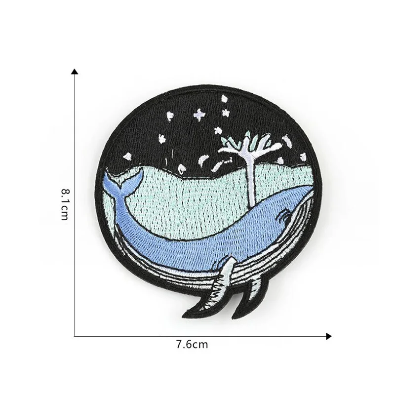 Нашивка с вышивкой в японском стиле для одежды аппликация сделай сам наклейка