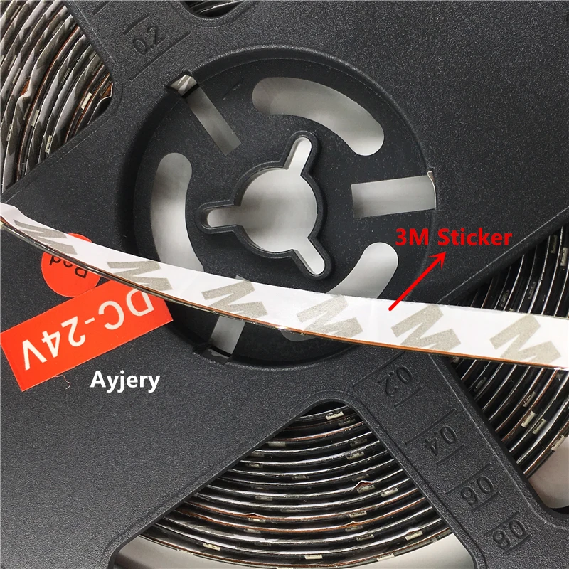 AYJERY 4 рулона 24 В постоянного тока 5 м гибкая 3528 1210 300 SMD IP65 водонепроницаемая