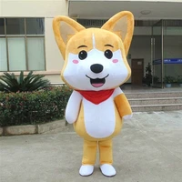 2019 advertising cute husky dog mascot costume suit adult birthday party christmas dress outfit