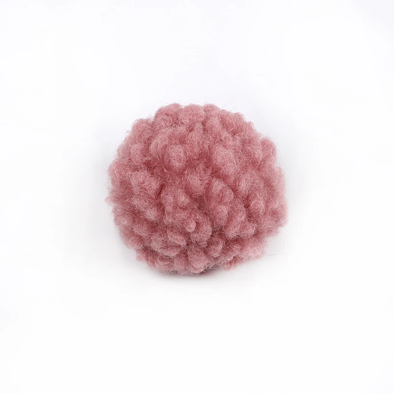 Маленькие помпоны из овечьей шерсти шарики искусственного меха плюшевые мягкие