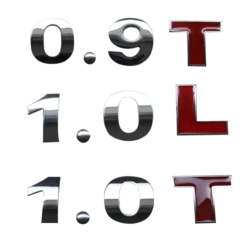 3D металлическая хромированная Автомобильная наклейка 0 9 т 1 л для Mercedes Smart Fortwo Forfour