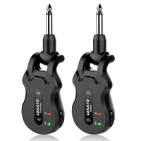 lekato ws 50 wireless 4 channels electric guitar transmitter receiver system ism 5 8ghz rechargeable for guitar accessories