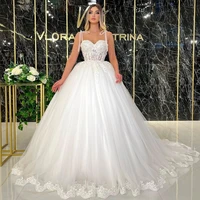 eightree sexy wedding dresses white sweetheart sleeveless bride dress applique lace princess wedding evening ball gown plus size