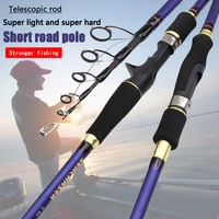 fast 1 8m 2 1m 2 4m 2 7m carbon spinning casting m power telescopic fishing rod lure rod 7 28g 12 25lb travel trout rod