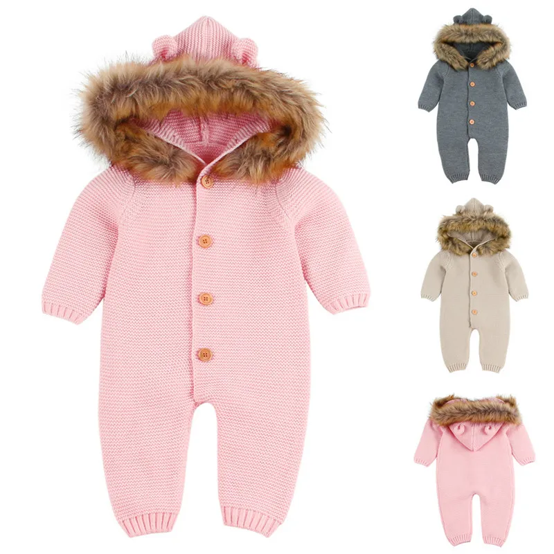 Ropa bebe recien nacido/Зимний комбинезон для мальчиков и девочек одежда маленьких модный