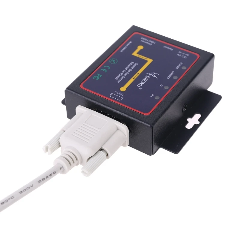 Последовательный Серверный модуль DB9 RJ45 в RS232 Ethernet TCP/IP конвертер связи с