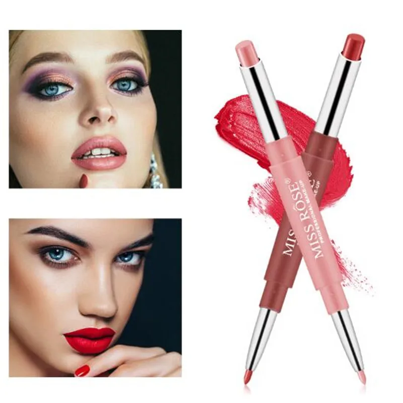 Miss Rose 20 цветов стойкий карандаш для губ матовый водонепроницаемый карандаш для губ увлажняющие губные помады косметика для контурирования