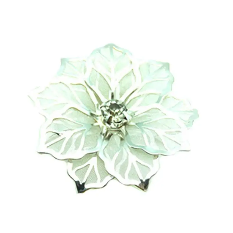 

6PCS Metal Napkin Rings with Flower Sparkly Napkin Holders Household Floral Napkins Rings for Home Wedding Party Banquet