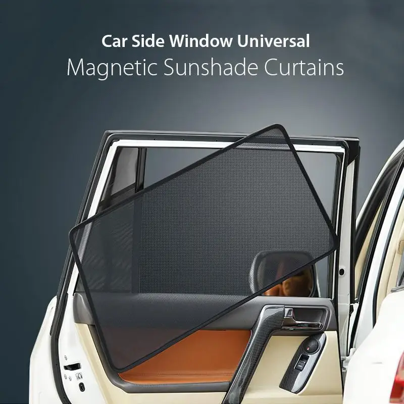 

For JEEP Wrangler Sahara 4D 2019-2021 Side Window Car Sunshade Front Windshield Blind Sun Shade Magnetic Visor Mesh Curtains Net